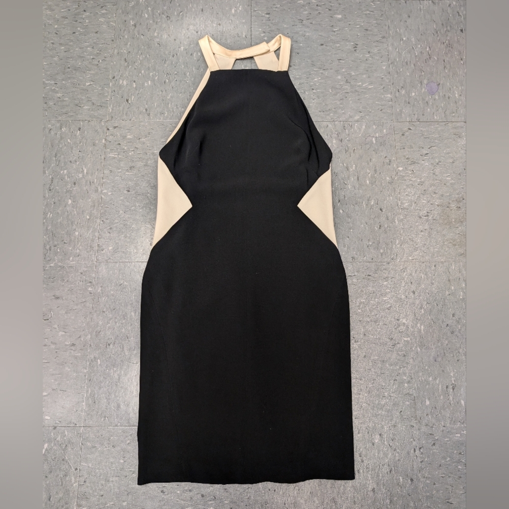 Rag & Bone Black and Cream Backless Dress